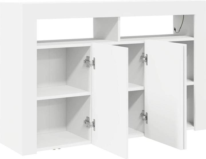 Image du produit vidaXL Buffet blanc Blanc Engineered Wood 116 x 30 x 75 cm Moderne