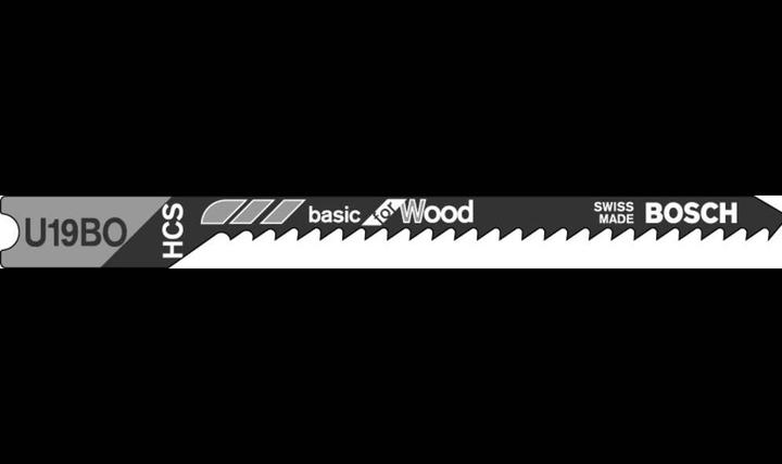 Produktbild Bosch Zubehör Stichsägeblatt HCS, U 19 BO Basic for Wood