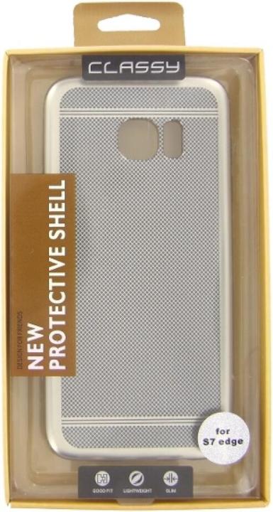 Image du produit OEM Étui en silicone Classy Samsung Galaxy S7 Edge argent (Samsung Galaxy S7 Edge)