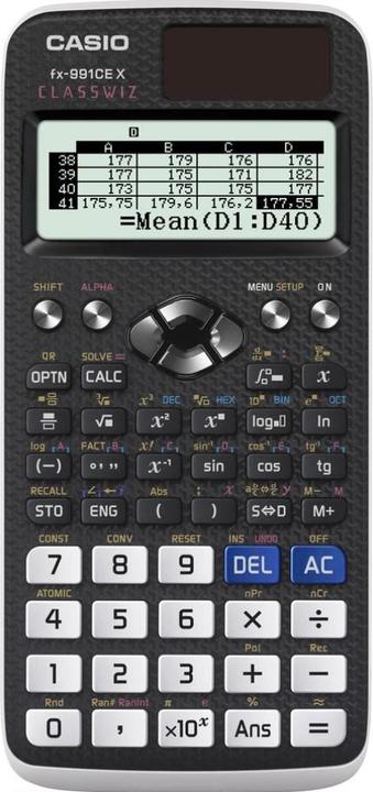 Image du produit Casio FX-991CEX (Fonctionnement sur piles, Panneau solaire)