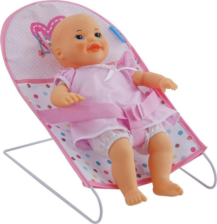 Immagine prodotto Hauck Carrozzina e passeggino per bambole 3 pezzi - sdraietta, passeggino e bambola (36 cm)