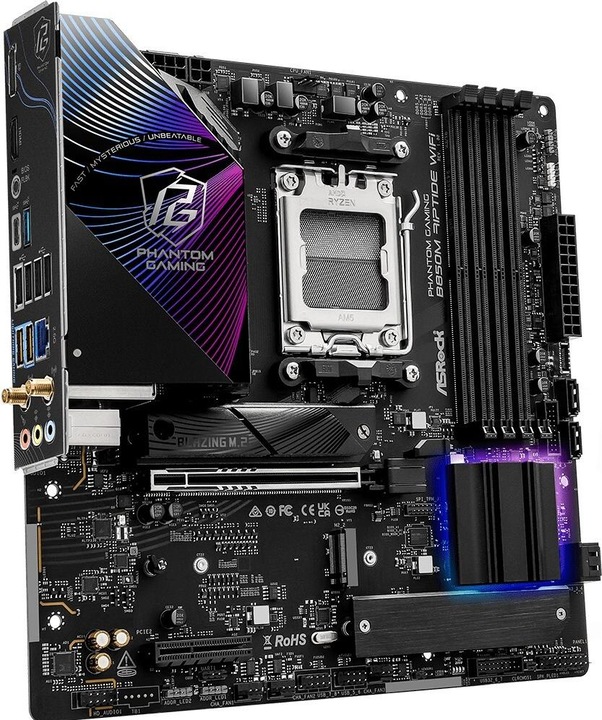 Actual product image AsRock B850M Riptide WiFi (AM5, AMD B850, mATX)
