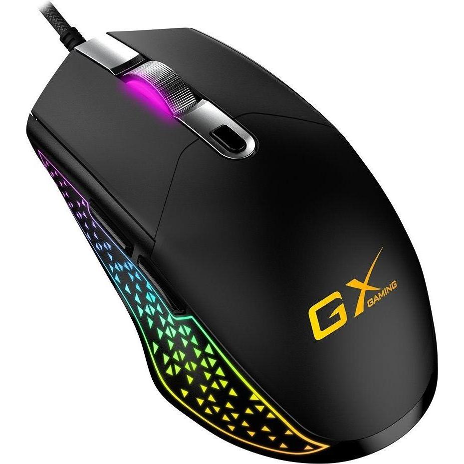 Genius Scorpion M705/Hern??/Optick??/Pro prav??ky/Dr??tov?? USB/??ern?? (Kabelgebunden), Maus, Schwarz