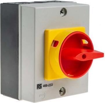 Actual product image RS PRO Switch disconnector plastic 25A 4-pole