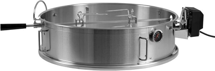 Actual product image BBQ-Toro Pizza insert and rotating spit