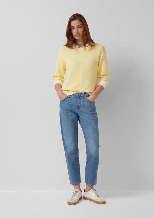 Produktbild s.Oliver Strickpullover Kurzarm-Pullover im Relaxed Fit (36)