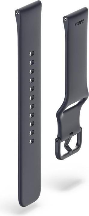 Actual product image Hama Armband zum Wechseln für Smartwatch 6010, Silikon, Blau (22 mm, Silicone, Stainless steel)