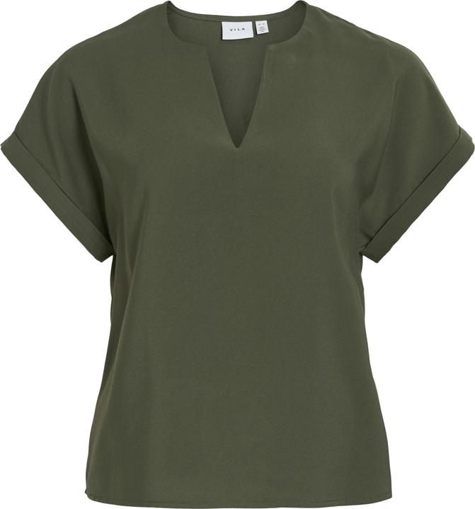 Produktbild Vila VIMARLEE Split Neck Oberteil mit kurzen Ärmeln (36)