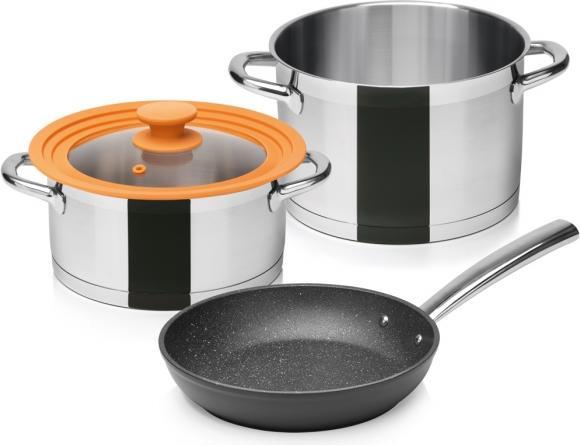 Produktbild Tescoma Unicover Deckel Ø 16, 18, 20 cm Grau (21 cm, Kunststoff, Metall)