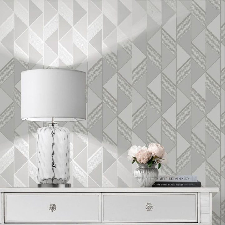 Produktbild Muriva Tapete Lipsy geometrisches Design (53 x 1000 cm)