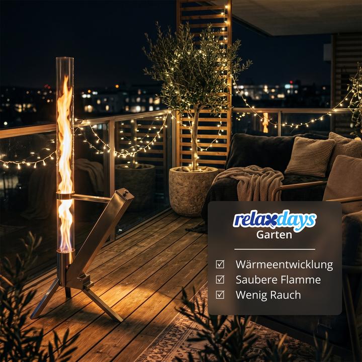Productafbeelding Relaxdays Feuerrohr-Pelletfackel