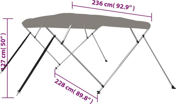 Produktbild vidaXL Bimini-Top
