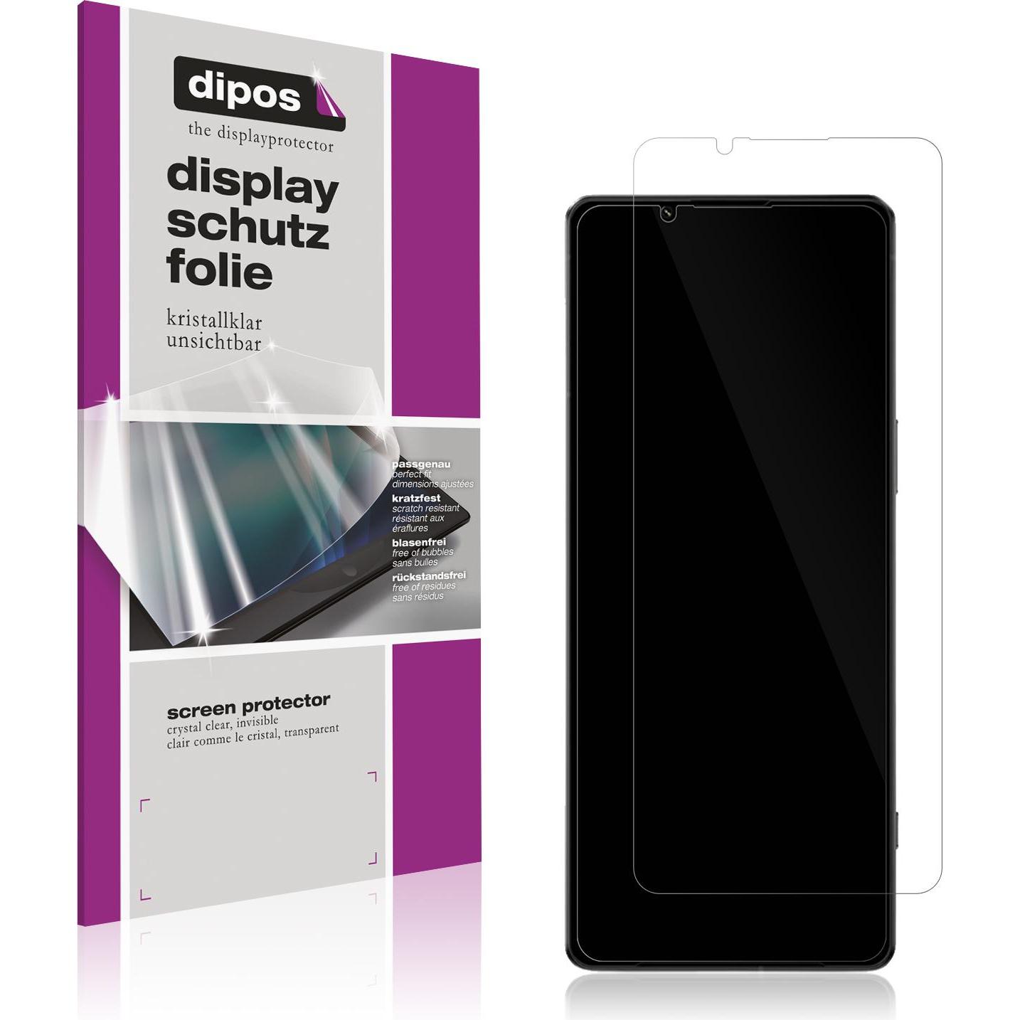 Dipos Displayschutzfolie Crystalclear (6 Stück, Sony Xperia 1 IV), Smartphone Schutzfolie, Transparent