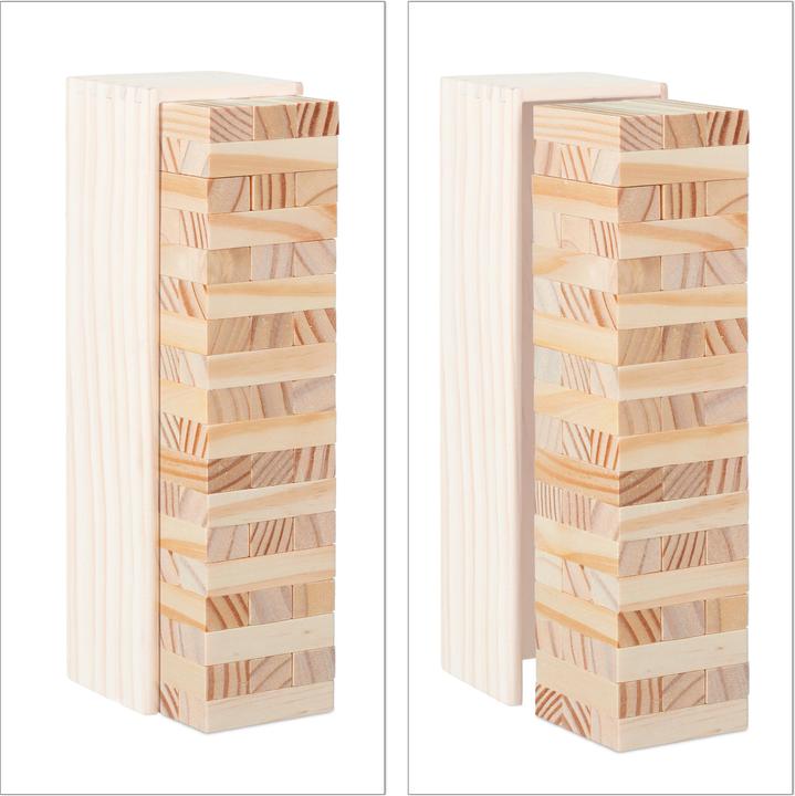 Actual product image Relaxdays Tumble Tower Game