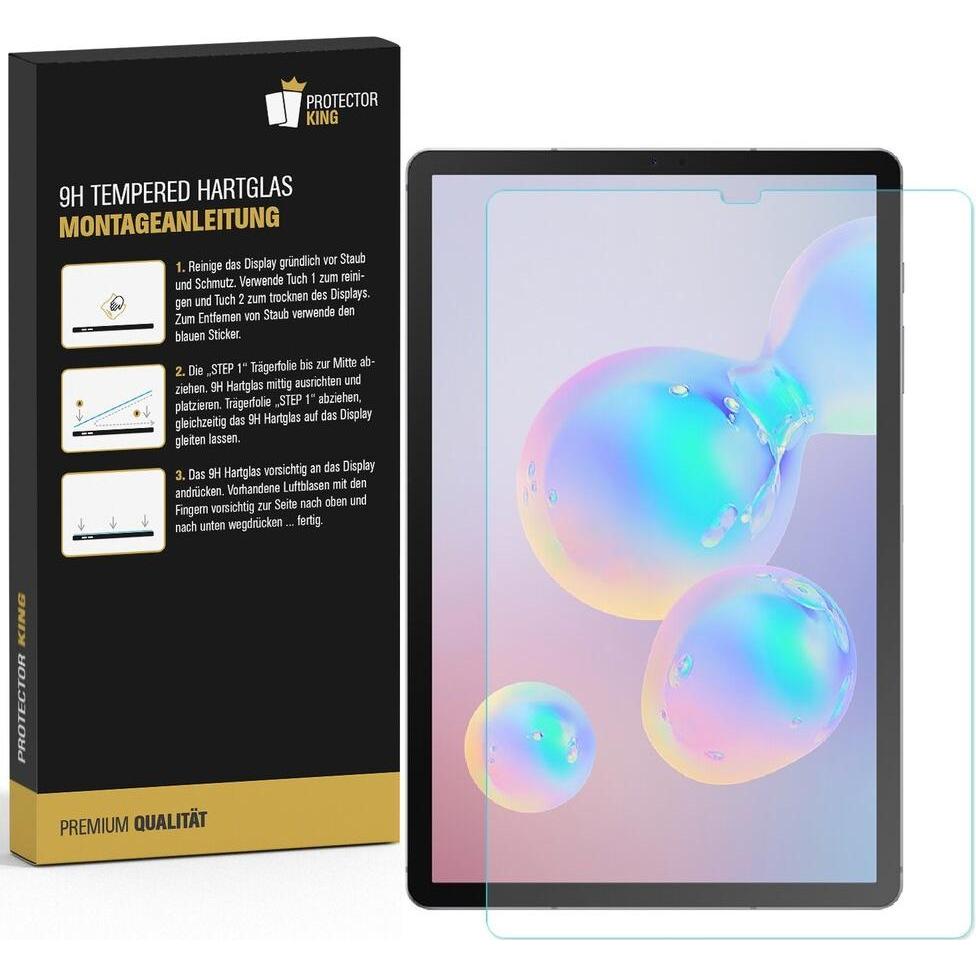Thumbnail - Protectorking 4x echtes Tempered 9H Panzerhartglas 3D KLAR (4 Stück, Galaxy Tab S5e), Tablet Schutzfolie