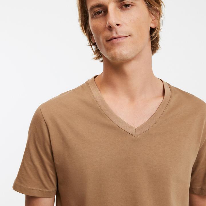 Produktbild La Redoute Collections T-Shirt mit V-Ausschnitt (S)