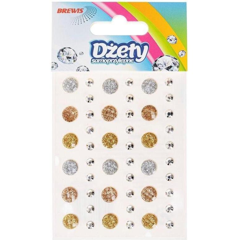 Brewis Selbstklebende Strasssteine ​​60 Stk