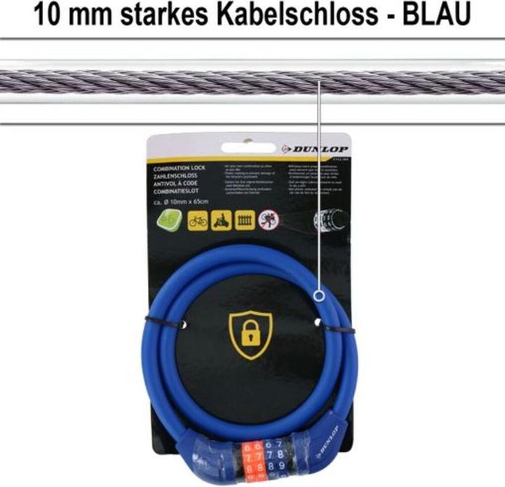 Actual product image Dunlop Combination lock 4as (65 cm)