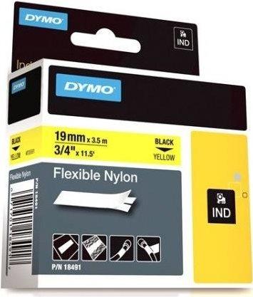 Produktbild Dymo Schriftband (18491) Black Yellow (S0718090) (1.90 cm, Gelb, Schwarz)
