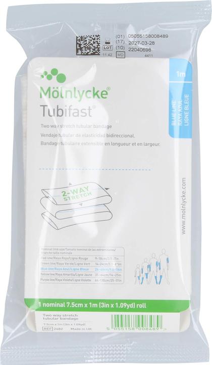 Produktbild Mölnlycke TUBIFAST 2W 7.5CMX1M BLAU