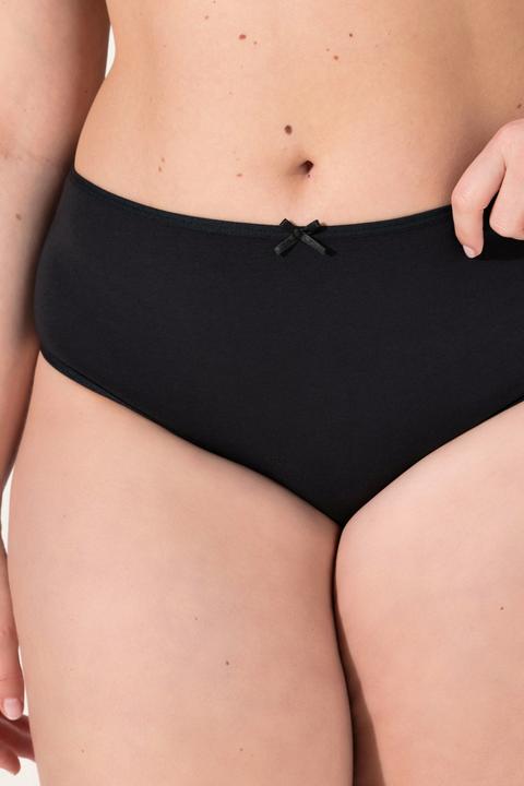 Immagine prodotto Ulla Popken Slip midi con pallini/tinta unita in confezione da cinque (54)