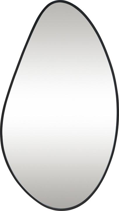 En.Casa Wandspiegel Orland 82x46 cm Schwarz
