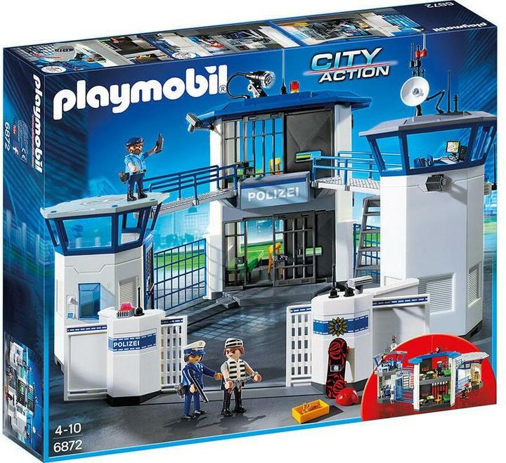 Playmobil Intl. police command center with prison (6872, Playmobil City Action)