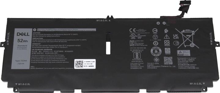 Actual product image Dell 722KK (4 cubicles, 6500 mAh)