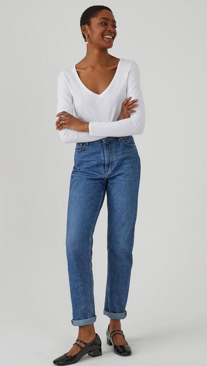 Produktbild La Redoute Collections T-Shirt mit V-Ausschnitt (L)