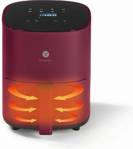 Actual product image Kochwerk Hot Air Deep Fryer 3 l, Red