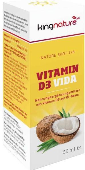 Immagine prodotto Kingnature Vitamina D3 (1 pz., Liquido, 30 ml)