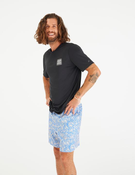 Produktbild Olaian UV-Shirt Surfen Herren UV-Schutz UPF50+ Blackflower schwarz (3XL)