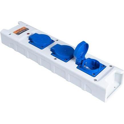 Connectra, Ciabatta multipresa, 46.476.00 Kontaktblock Nylon 3fach ohne Kabel