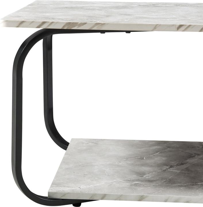 Produktbild En.Casa Couchtisch Kolta 120x60x43 cm Marmoroptik, Weiss