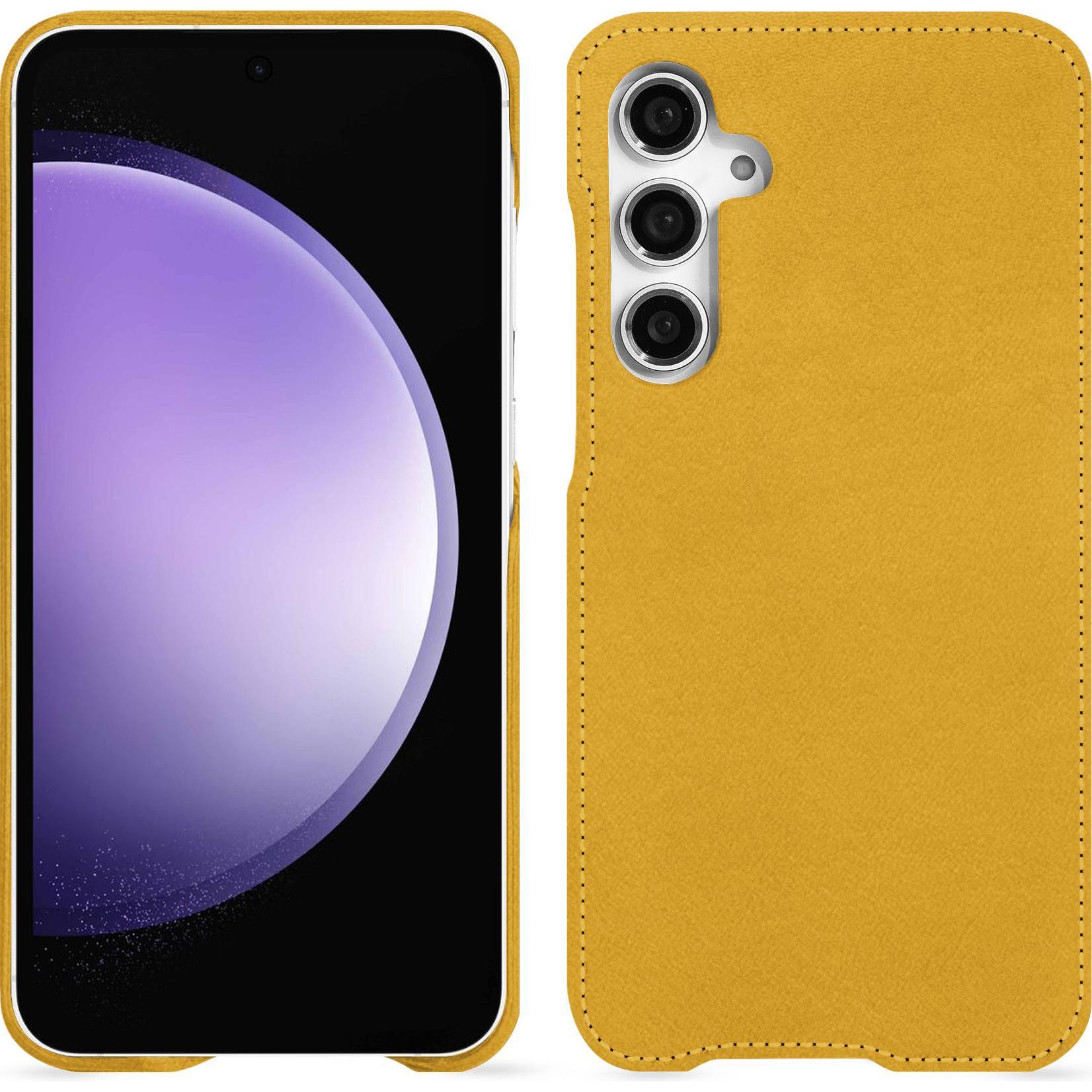 Noreve Lederschutzhülle (Samsung Galaxy S23 FE), Smartphone Hülle, Orange