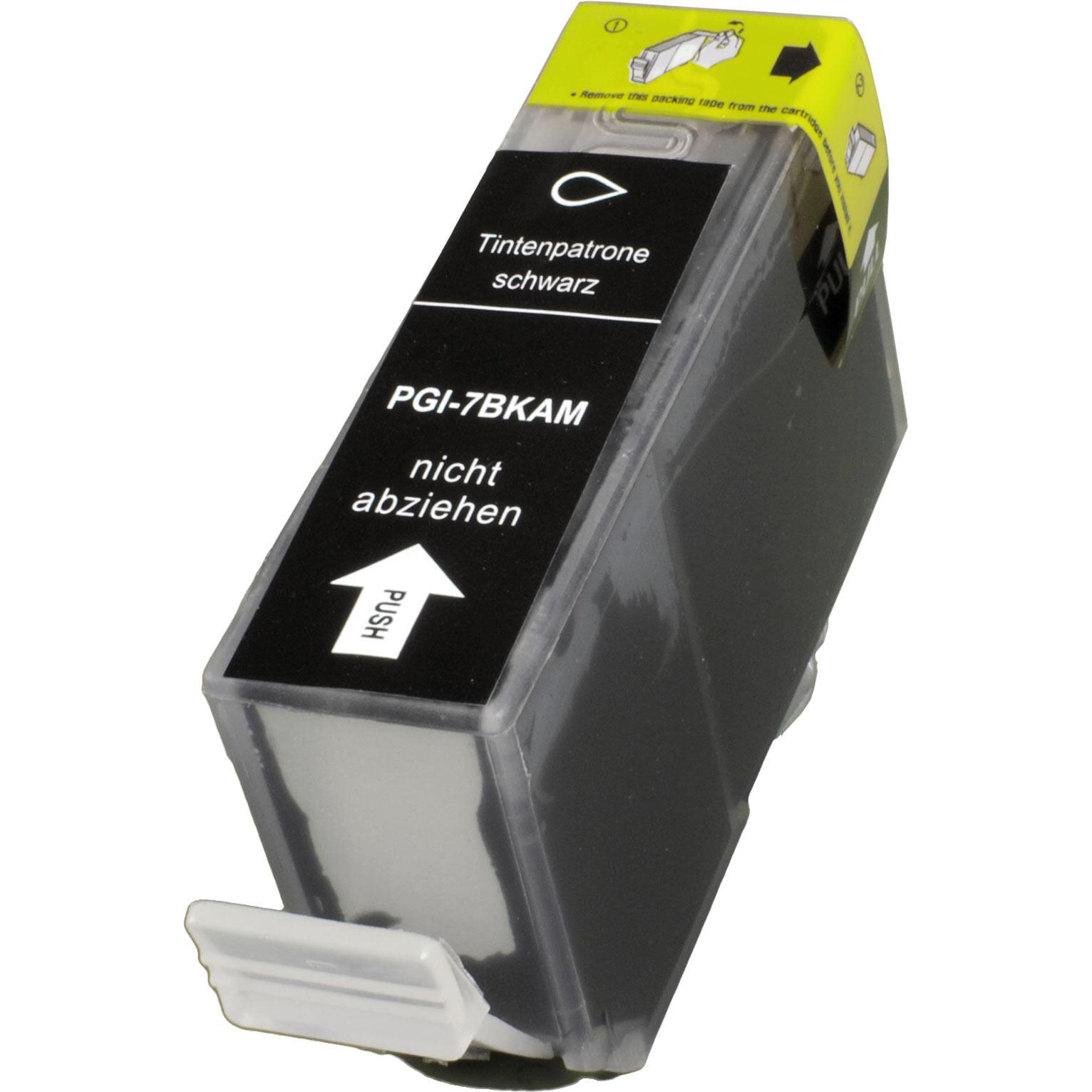 Ampertec, Druckerpatrone, Tinte ersetzt Canon PGI-7BK schwarz (BK)