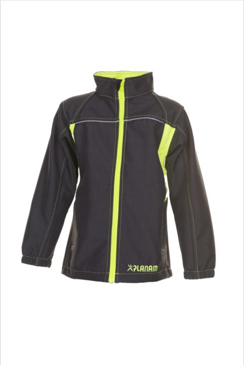 Produktbild Planam Kindersoftshelljacke Junior Grösse 146/152 anthrazit/gelb (146, 152)