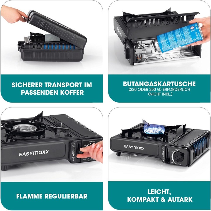 Produktbild Easymaxx Gaskocher inkl. Koffer