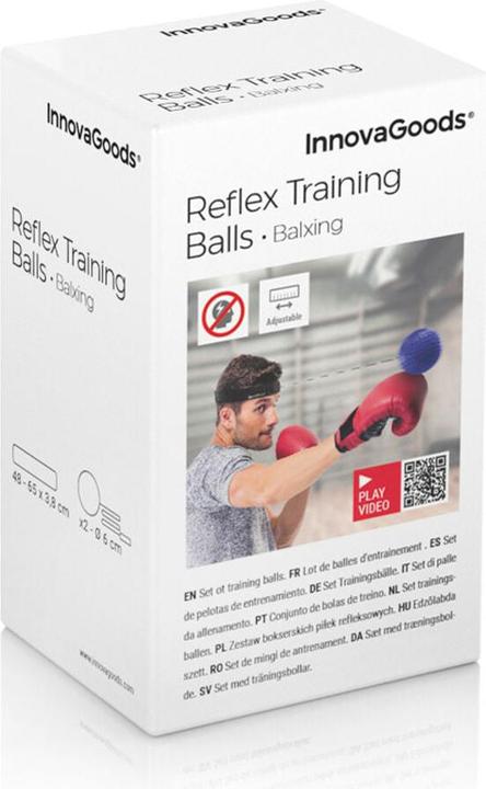 Produktbild InnovaGoods Trainings- und Reflexball-Set Balxing (3.80 cm, 0.03 kg)