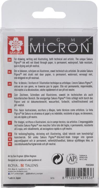 Immagine prodotto Sakura Pigma Micron (Nero, 8 x)