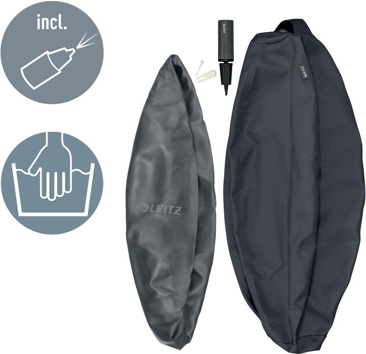 Actual product image Leitz Seat Ball Active Ø 55cm velvet grey (55 cm)