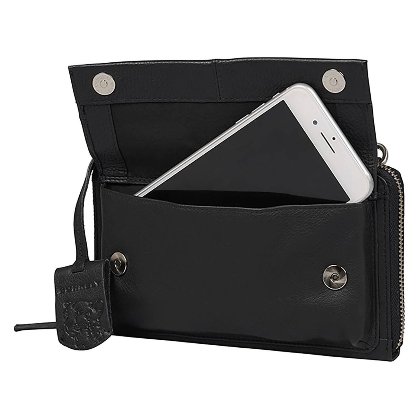 Burkely, Damen, Portemonnaie, Soft Skylar Clutch Geldbörse Leder 19.5 Cm, Schwarz