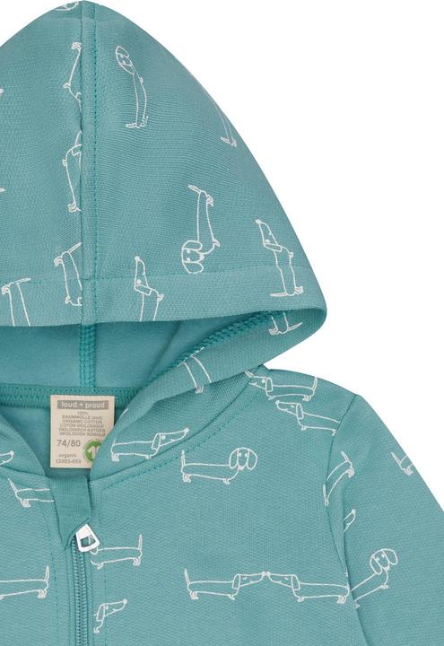 Produktbild loud + proud Babys & Kinder Sweatjacke mit Kapuze (62, 68)