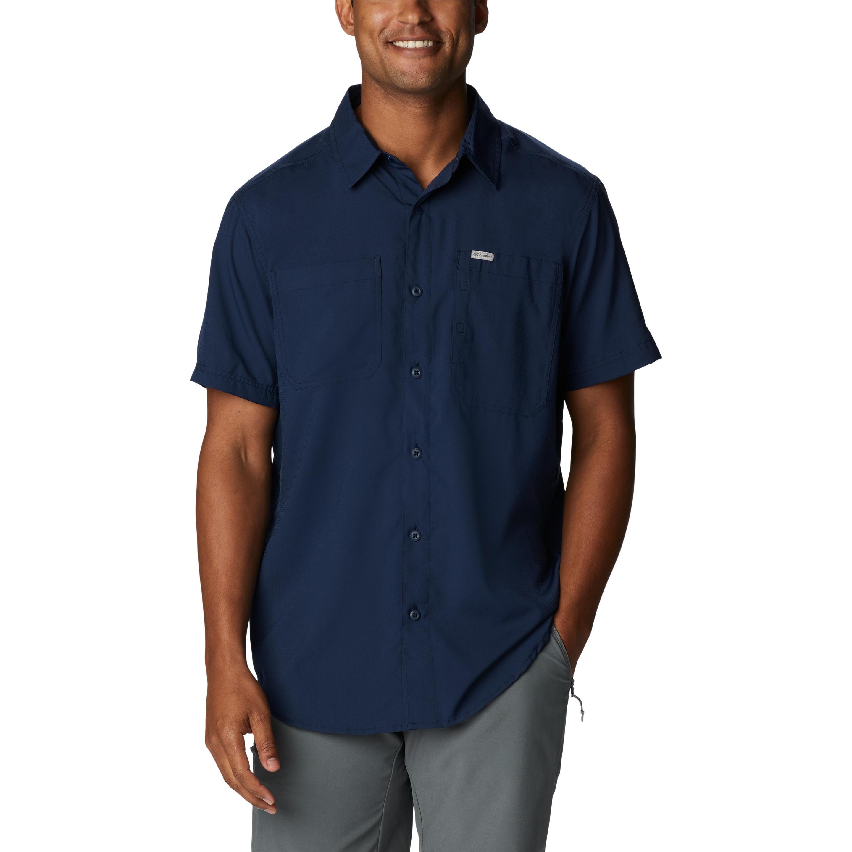 Columbia, Herren, Hemd, Silver Ridge Utility Lite Short Sleeve, Blau, (M)