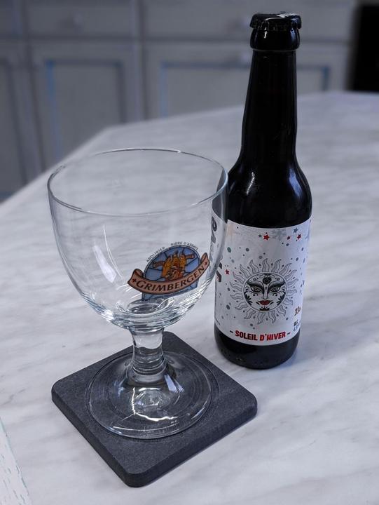 Actual product image Moonstone Alba Glass Coaster dark grey (1 x, Glass coaster)