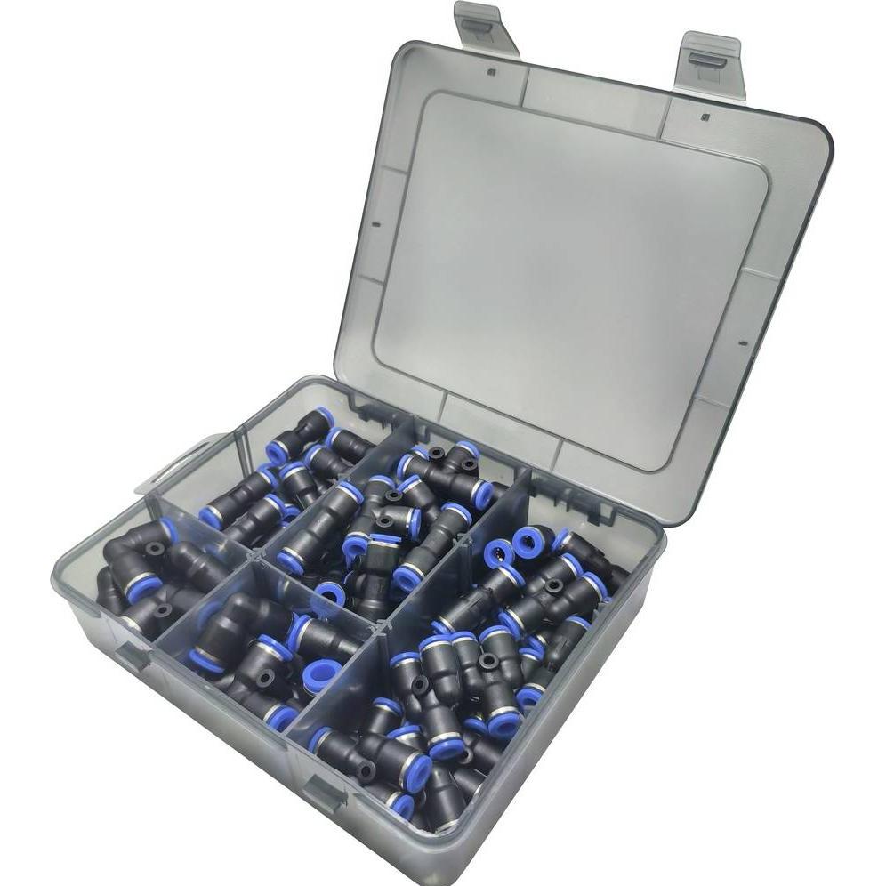 Tru Components, Tecnologia di connessione dei tubi, Pneumatik-Verbinder TC-14109140 TC-Fitting set - 6 mm 60 St