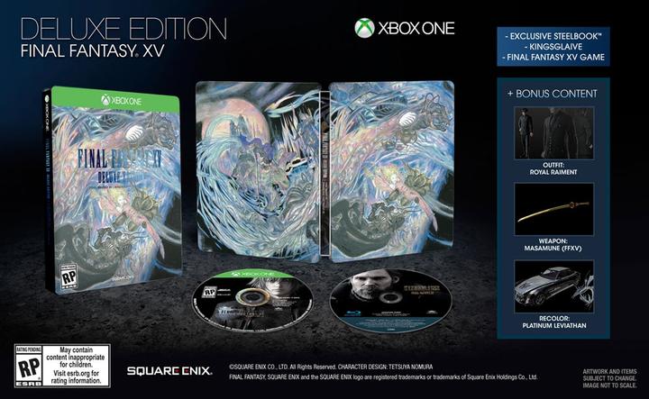 Produktbild Square Enix Xbox One Final Fantasy XV Deluxe Edition Steelbook (Xbox One S, Xbox One X, DE)