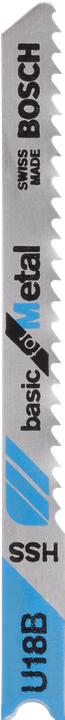 Produktbild Bosch Zubehör Stichsägeblatt HSS, U 18 B Basic for Metal