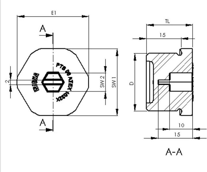 Produktbild Wiska EX-Kunststoffverschlussschraube M75