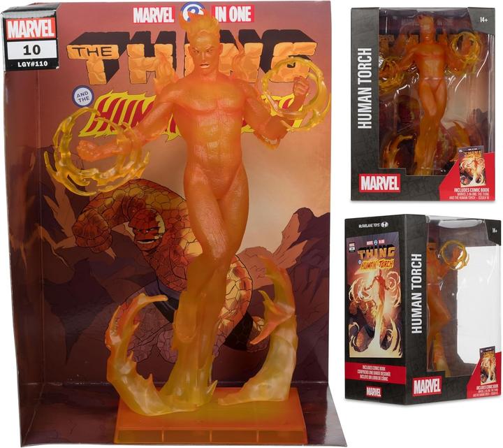Produktbild McFarlane Marvel Collection PVC Statue 1/6 Human Torch (Marvel 2 in 1 #10) 29 cm